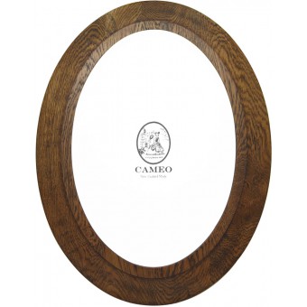 Oval Oak Frame 7" x 5" (178mm x 127mm)
