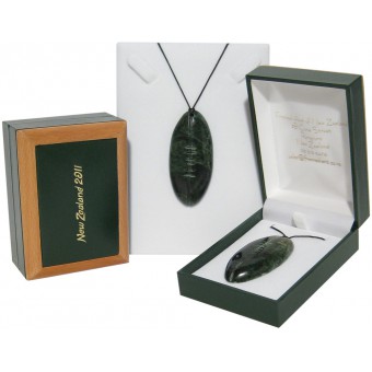 Greenstone Pendant Rugby Ball